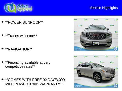 Quicksilver Metallic 2018 GMC Acadia Denali