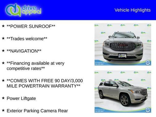 Quicksilver Metallic 2018 GMC Acadia Denali
