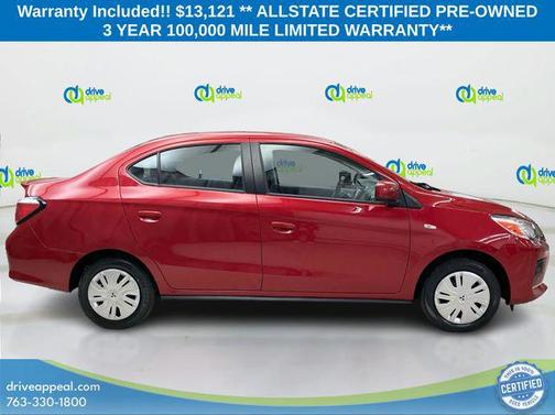 Infrared Metallic 2024 Mitsubishi Mirage G4 ES
