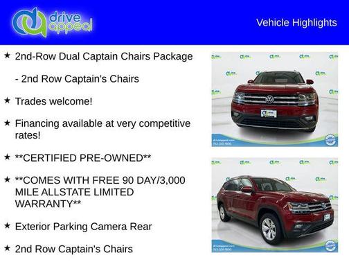 2018 Volkswagen Atlas 3.6L SE
