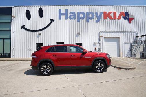 Aurora Red Metallic 2024 Volkswagen Atlas Cross Sport 2.0T SE w/Technology