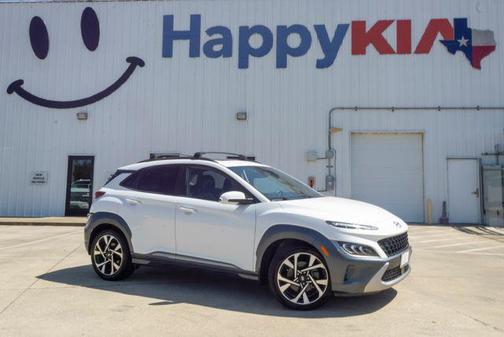 Lunar White 2022 Hyundai KONA Limited