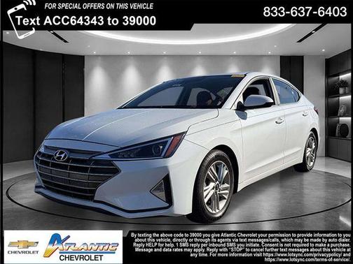 Quartz White 2019 Hyundai ELANTRA SEL