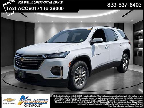 Summit White 2023 Chevrolet Traverse LT Leather