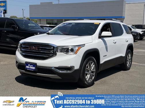 Summit White 2019 GMC Acadia SLE-2