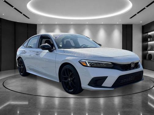 White 2023 Honda Civic Si Base