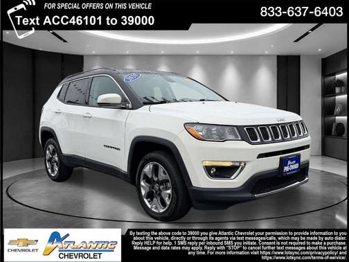 White Clearcoat 2020 Jeep Compass Limited