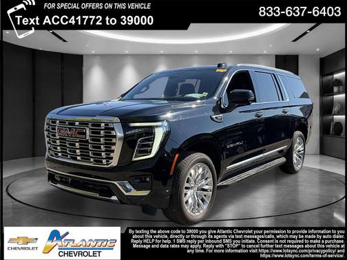 Onyx Black 2025 GMC Yukon XL Denali