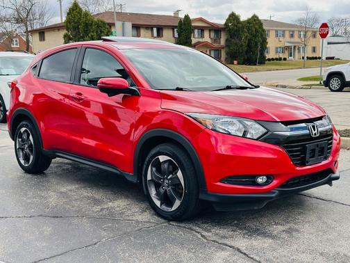 Red 2018 Honda HR-V EX