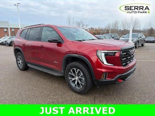 Volcanic Red 2025 GMC Acadia AT4