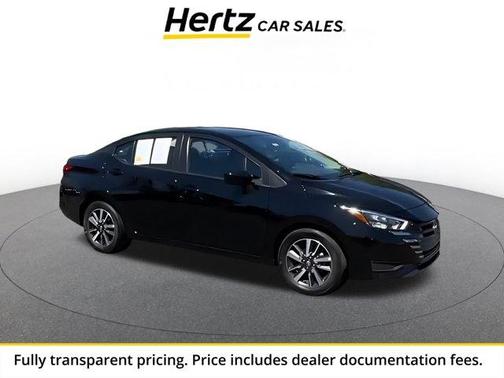 Black 2025 Nissan Versa 1.6 SV