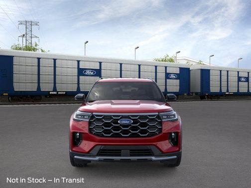 Red Metallic 2026 Ford Explorer Platinum