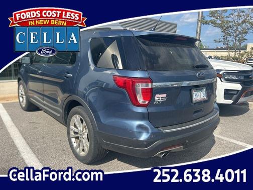 Blue Metallic 2018 Ford Explorer XLT