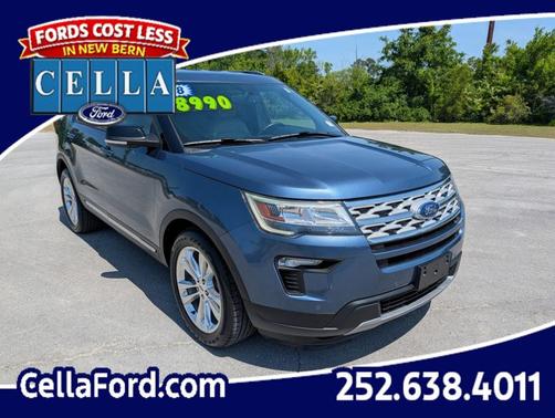 Blue Metallic 2018 Ford Explorer XLT