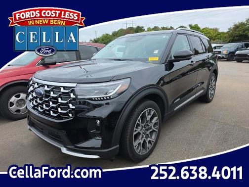 AGATE BLACK METALLIC 2025 Ford Explorer PLATINUM