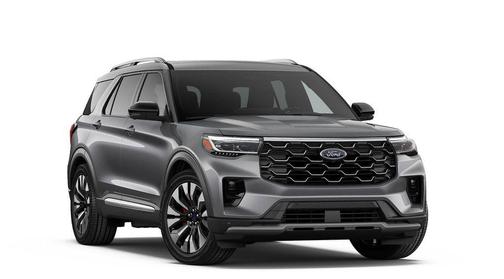 Gray 2026 Ford Explorer Platinum