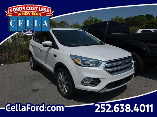 White Platinum Clearcoat Metallic 2017 Ford Escape Titanium