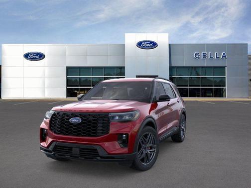 Red Metallic 2026 Ford Explorer ST-Line