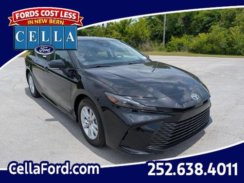 Midnight Black Metallic 2025 Toyota Camry LE