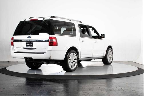 White Platinum Metallic Tri-Coat 2017 Ford Expedition EL Platinum