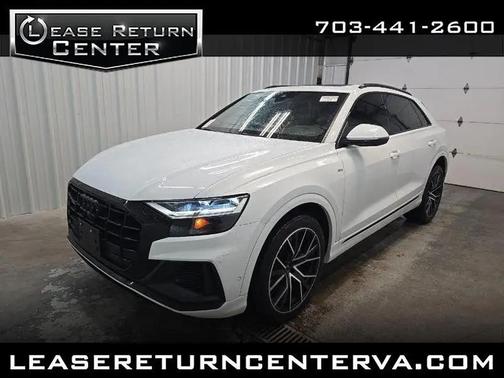 Glacier White Metallic 2021 Audi Q8 55 Premium Plus