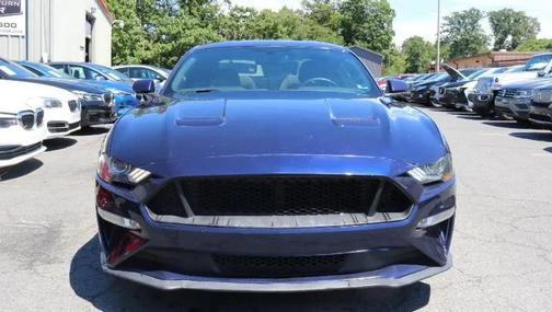 Blue 2018 Ford Mustang EcoBoost