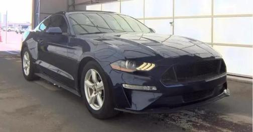 Blue 2018 Ford Mustang EcoBoost