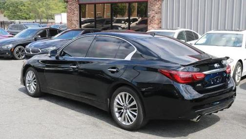Black 2021 INFINITI Q50 3.0t LUXE