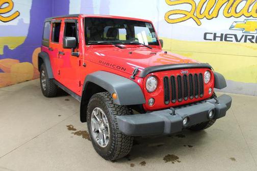 Red 2017 Jeep Wrangler Unlimited Rubicon