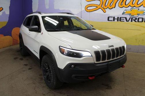 Pearl White 2019 Jeep Cherokee Trailhawk Elite