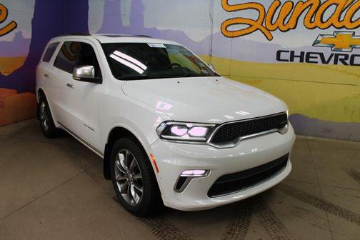 Ivory Tri-Coat Pearl 2021 Dodge Durango Citadel Anodized Platinum