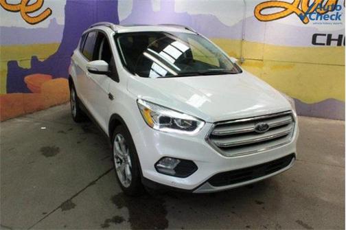 White Platinum Metallic Tri-Coat 2019 Ford Escape Titanium