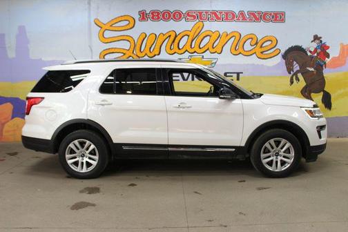 WHITE PLATINUM TRI-COAT 2018 Ford Explorer XLT