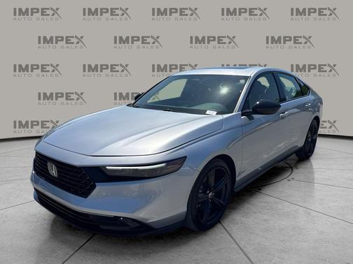 Solar Silver Metallic 2025 Honda Accord Hybrid Sport-L