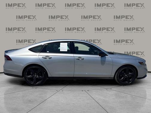 Solar Silver Metallic 2025 Honda Accord Hybrid Sport-L