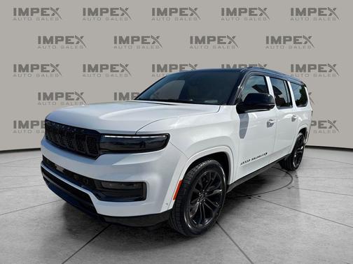 Bright White Clearcoat 2024 Jeep Grand Wagoneer L Series III Obsidian 4x4