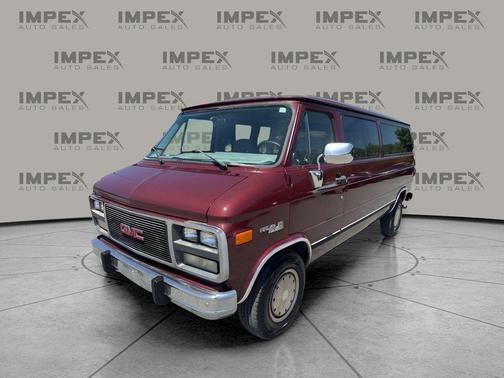 Red 1992 GMC Rally G3500 H.D.