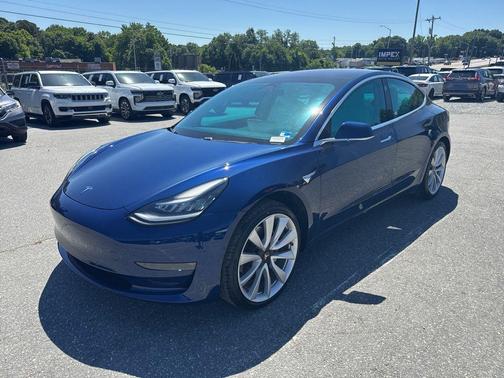 Deep Blue Metallic 2018 Tesla Model 3 Mid Range