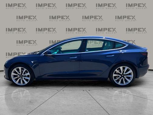 Deep Blue Metallic 2018 Tesla Model 3 Mid Range