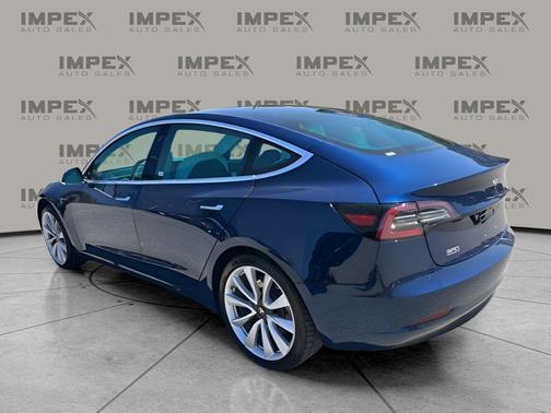 Deep Blue Metallic 2018 Tesla Model 3 Mid Range