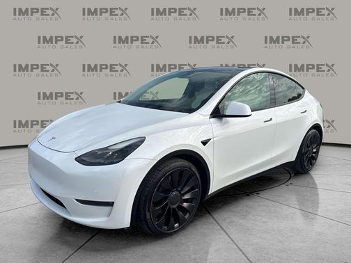 Pearl White Multi-Coat 2022 Tesla Model Y Performance Dual Motor All-Wheel Drive
