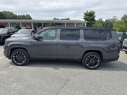 Baltic Gray Metallic Clearcoat 2025 Jeep Grand Wagoneer L Series III Obsidian 4x4