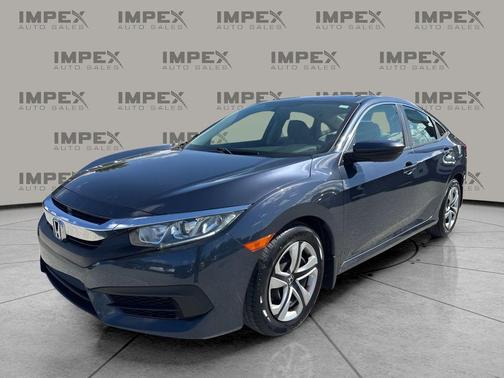 Cosmic Blue Metallic 2016 Honda Civic LX