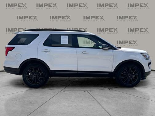 WHITE PLATINUM MET TRI-COAT 2018 Ford Explorer XLT