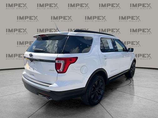 WHITE PLATINUM MET TRI-COAT 2018 Ford Explorer XLT