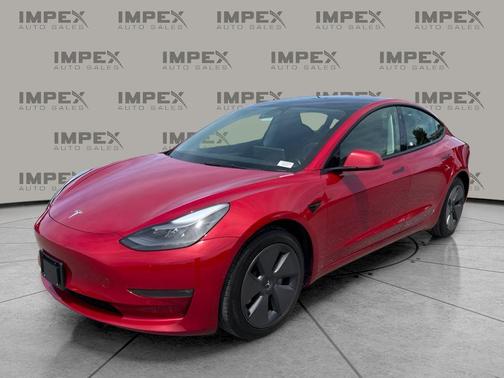 Red Multi-Coat 2022 Tesla Model 3 Long Range