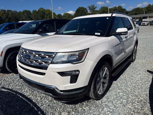 White Platinum Metallic Tri-Coat 2018 Ford Explorer Limited