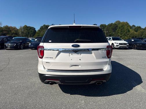 White Platinum Metallic Tri-Coat 2018 Ford Explorer Limited