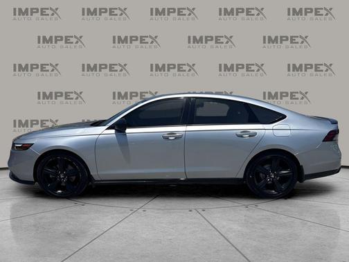Solar Silver Metallic 2025 Honda Accord Hybrid Sport-L