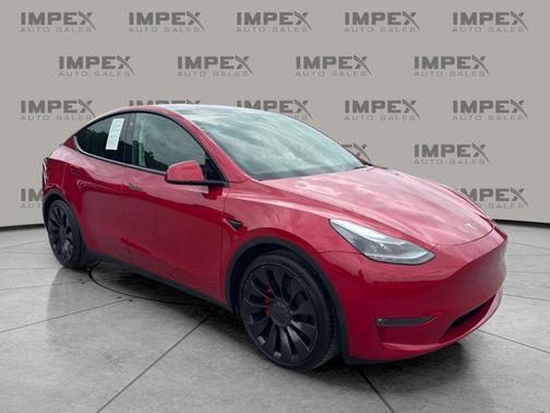 Red Multi-Coat 2023 Tesla Model Y Performance Dual Motor All-Wheel Drive